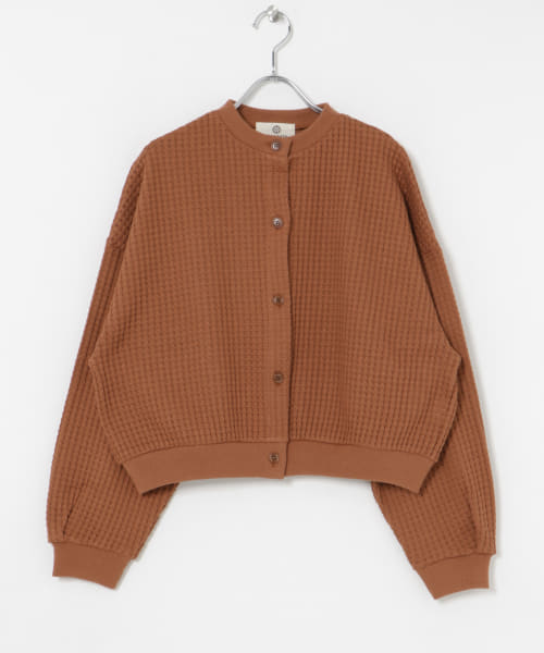 SEAGREEN　BIG WAFFLE CARDIGAN
