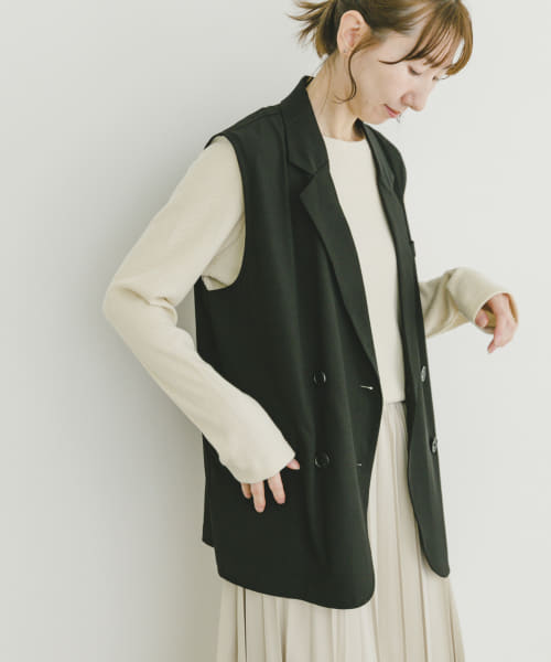 ダブルブレストジレ