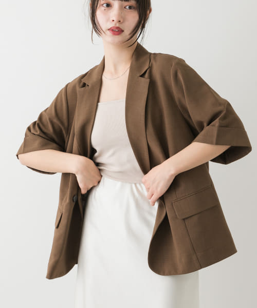 『UR TECH DRYLUXE』リネンライクジャケット