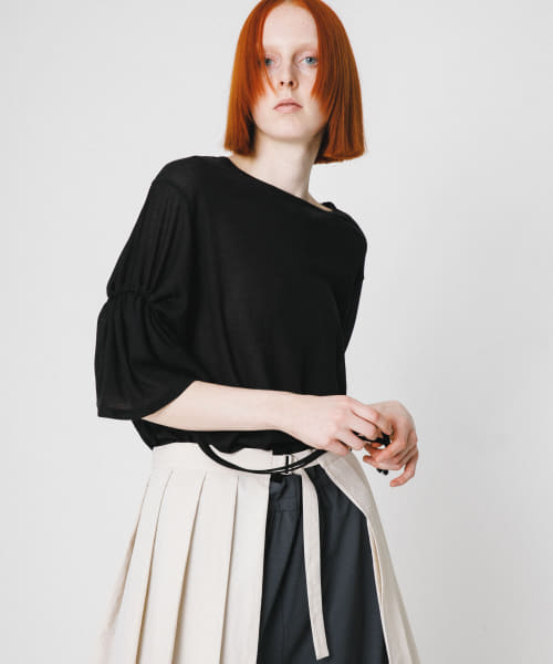 string sheer dolman  tee
