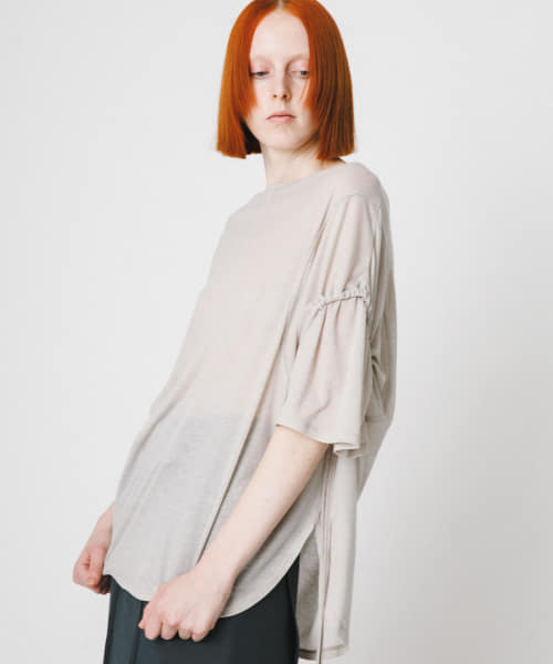 string sheer dolman  tee