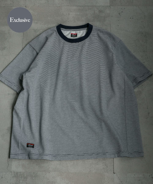 『吸水速乾 / 別注』NANGA×EKAL　ボーダーTシャツ