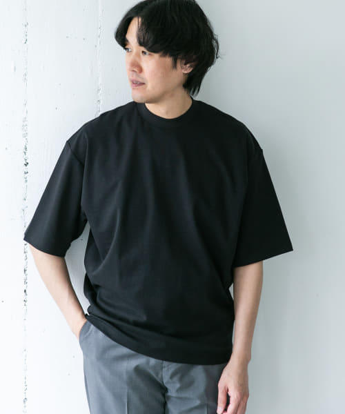 『UR TECH』防汚ワイドテーパードTシャツ