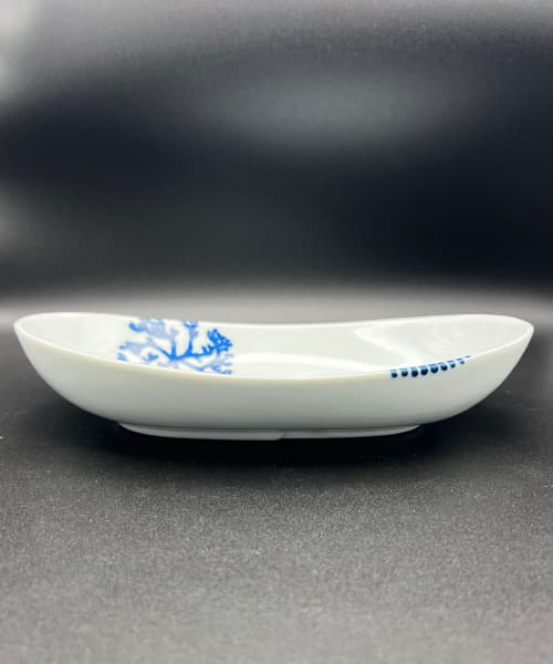 寿芳窯　楕円カレー皿