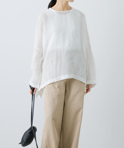 シアーリネンワイドプルオーバー
