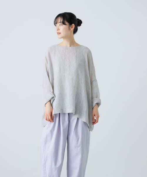 シアーリネンワイドプルオーバー