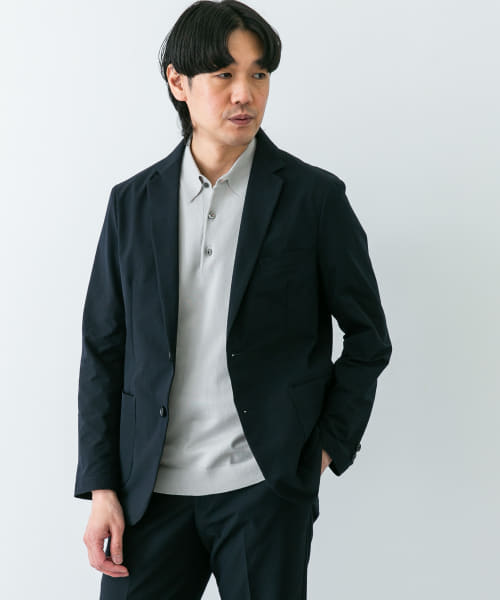 『イージーケア』LIFE STYLE TAILOR　シアサッカーコンフォータブルジャケット