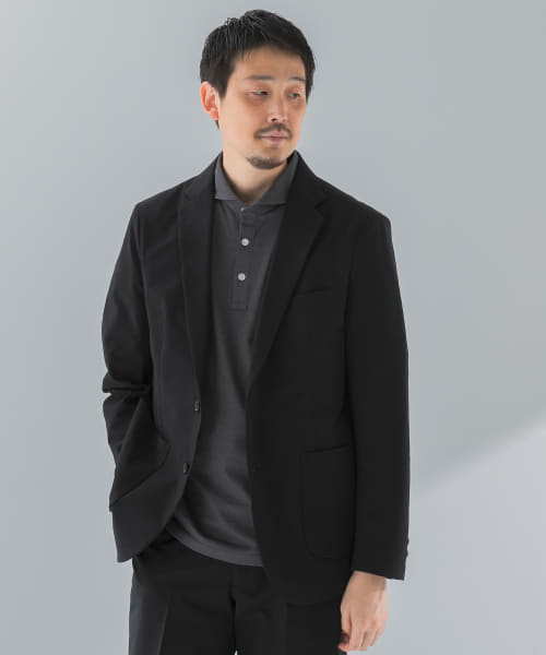 『イージーケア』LIFE STYLE TAILOR　シアサッカーコンフォータブルジャケット