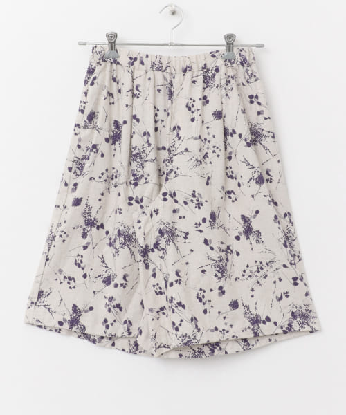 mizuiro ind　rayonlinenprint shortpants