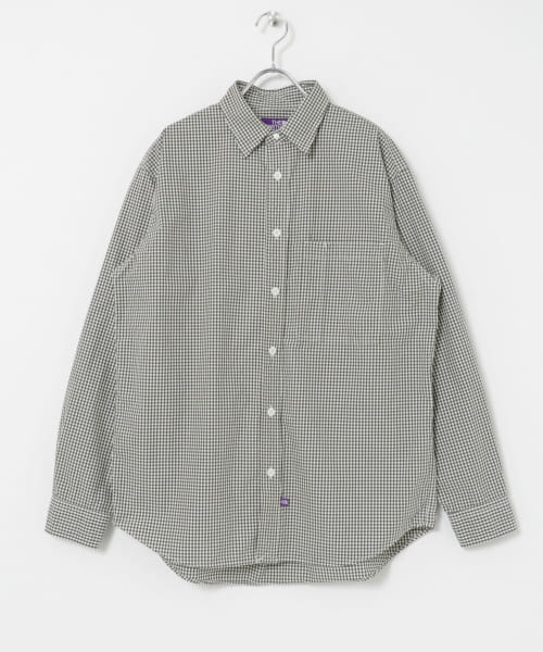 THE NORTH FACE PURPLE LABEL　RegularCollarGinghamSh
