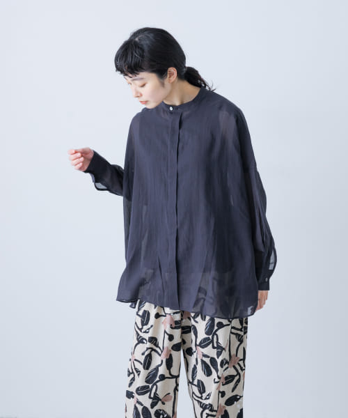 バックタックワイドシャツ