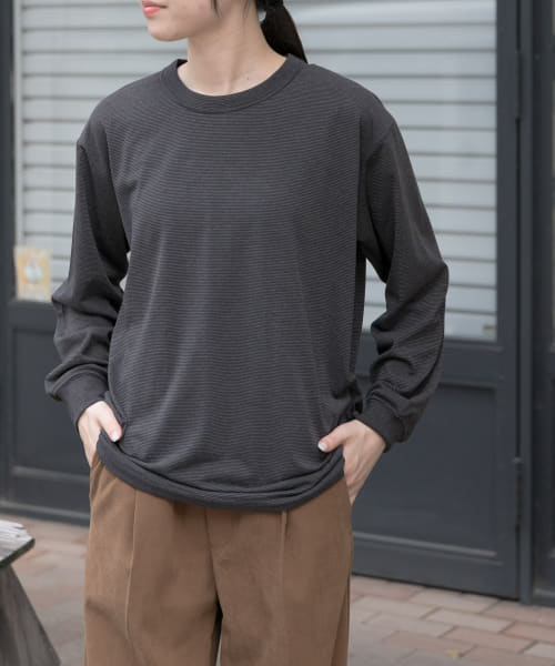 FORK&SPOON　CAVEボーダーロングスリーブTシャツ