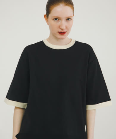 ringer knit tee