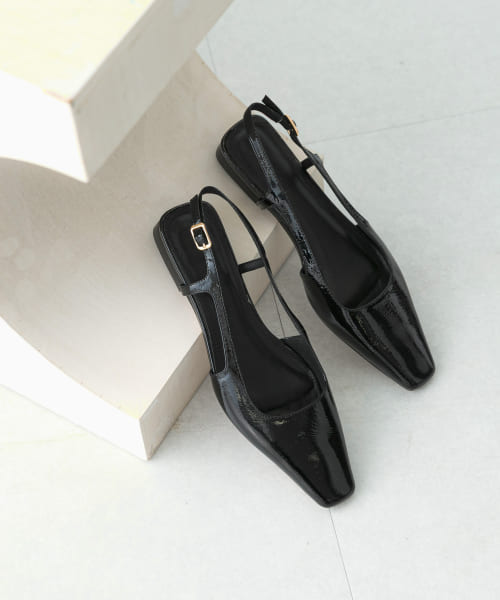 Mollini　エナメルフラットシューズ