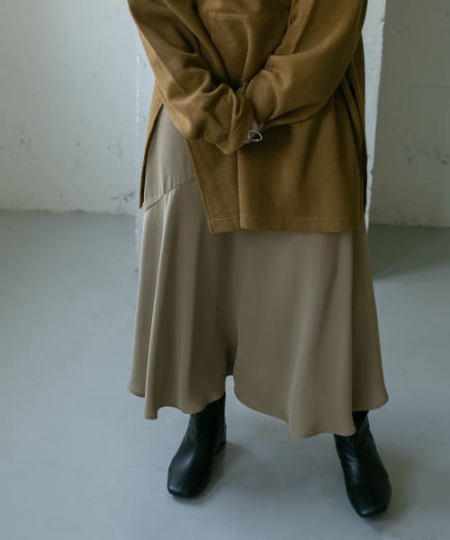 アシメ切替マーメイドスカート∴