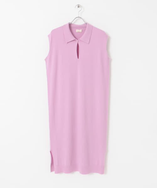 w cashmere　ポロシャツドレス