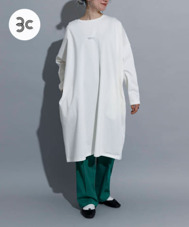 『別注』MIDIUMISOLID×TGM　Organic cotton LS ONE-PIECE