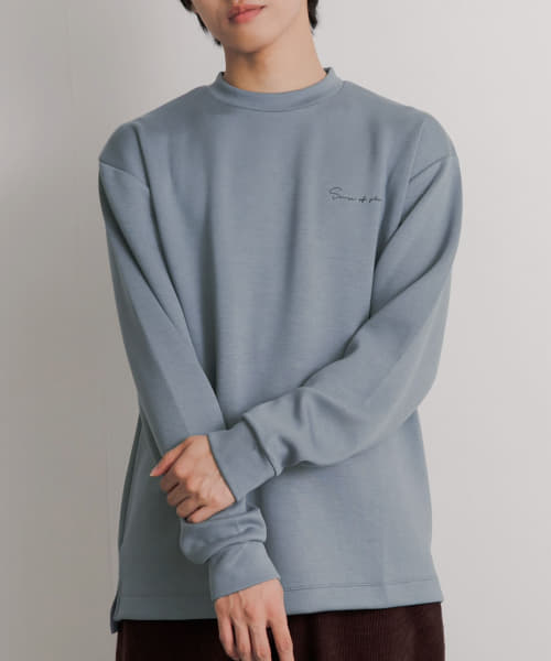 『ユニセックス』シシュウダンボールポンチロングTシャツ