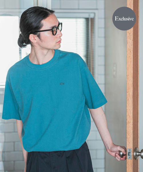 『別注』LACOSTE×DOORS　moss stitch Short-Sleeve TEE