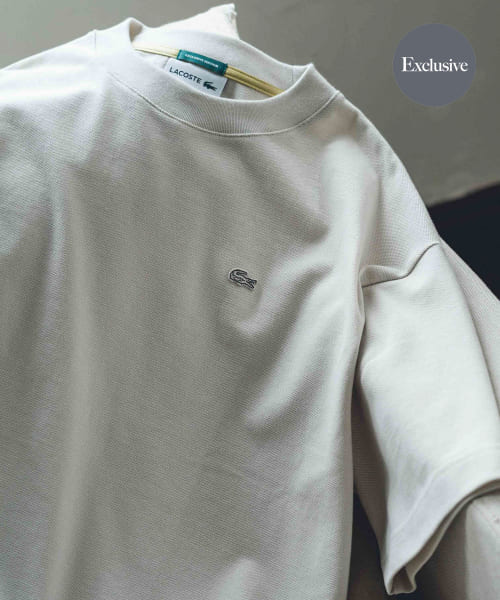 『別注』LACOSTE×DOORS　moss stitch Short-Sleeve TEE