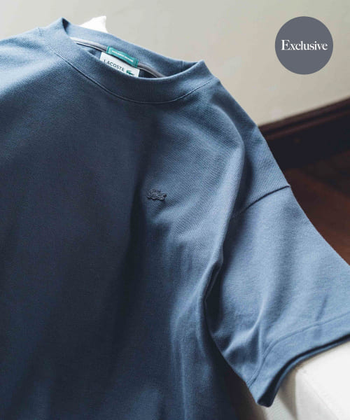 『別注』LACOSTE×DOORS　moss stitch Short-Sleeve TEE