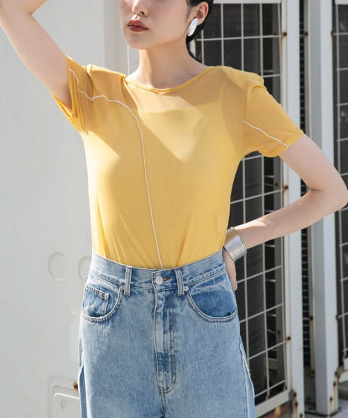 バックオープンメッシュTEE