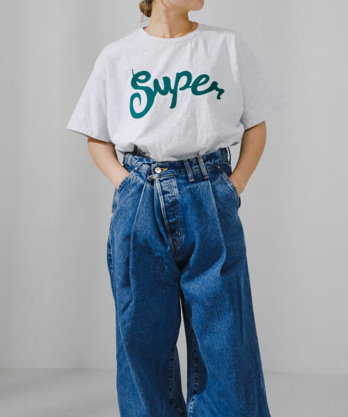 SUPERMARKET　SMアップリケTシャツ