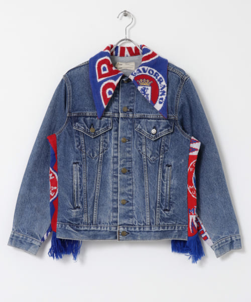 77circa　sport muffler denim jacket