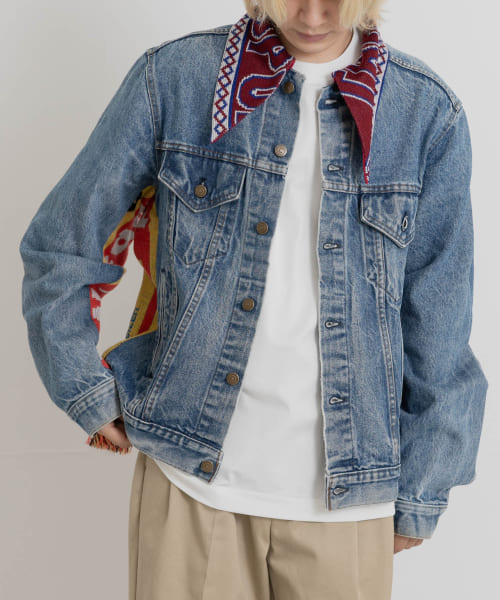 77circa　sport muffler denim jacket