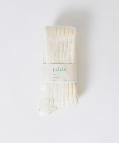YAHAE　Wool Ribbed Knee Socks