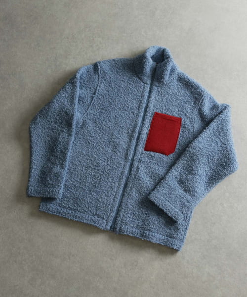 米富繊維　KNIT FLEECE BLOUSON