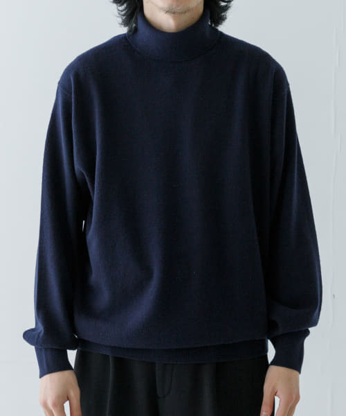 Yonetomi　NEW BASIC KNIT TURTLE PULLOVER