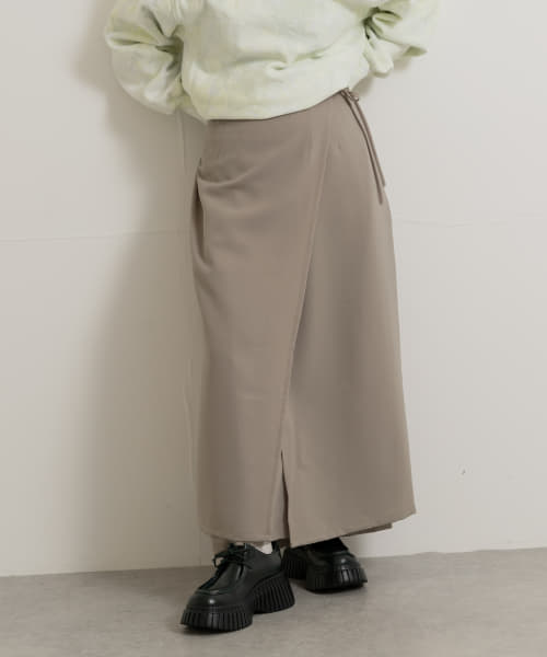 &her　Thick Skirt Pants
