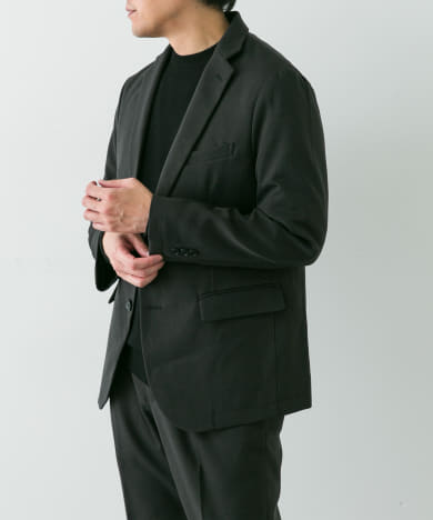 LIFE STYLE TAILOR　ウールライクソフトツイルストレッチジャケット