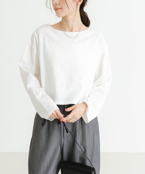 ショート丈ロングスリーブTシャツ