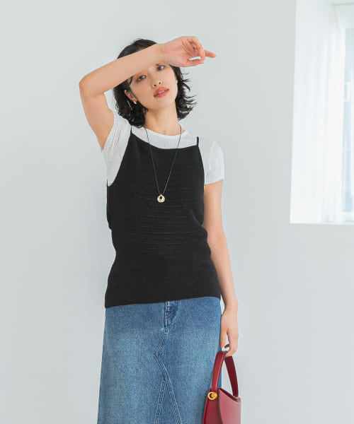 le　CROCHET BACKPOINT TOP