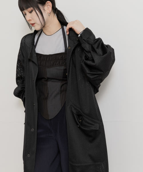 77circa　mesh fish tail coat