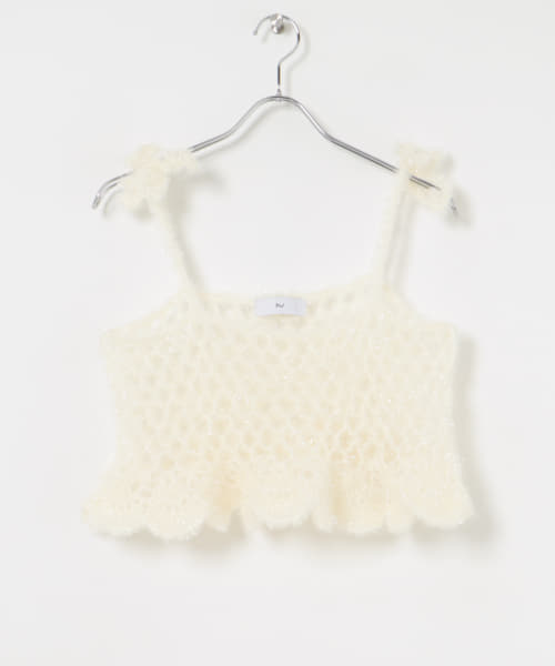Po/　hand knit camisole