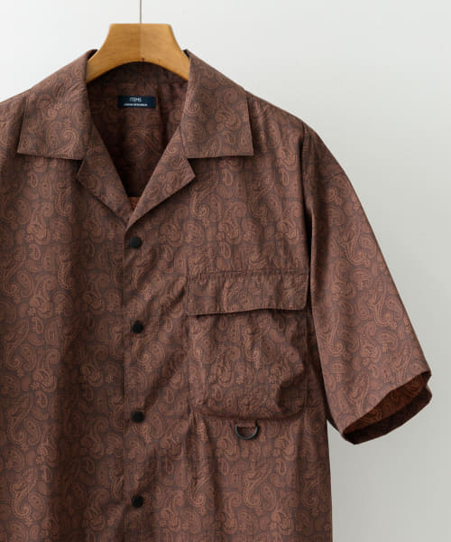 『セットアップ対応』Nylon Paisley Short-Sleeve Shirts