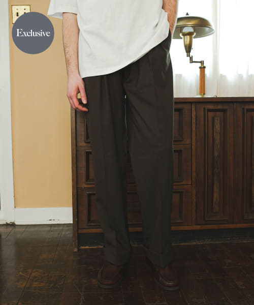 『別注』BROOKS BROTHERS×UR　TWO INTUCK TROUSERS