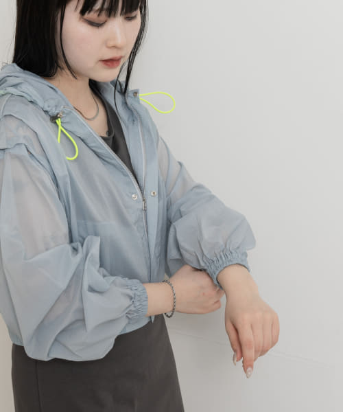 cwtch　2WAY SHEER BLOUSON