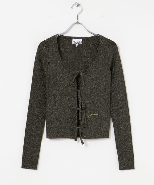GANNI　Light Sparkle Rib Blouse