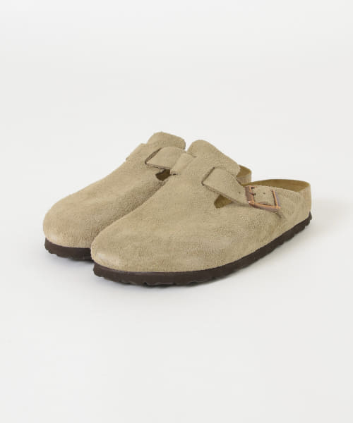 BIRKENSTOCK　BOSTON SUEDE TAUPE-narrow