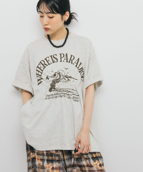 シャーリングプリントTEE
