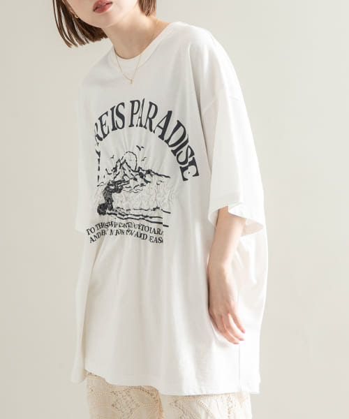 シャーリングプリントTEE