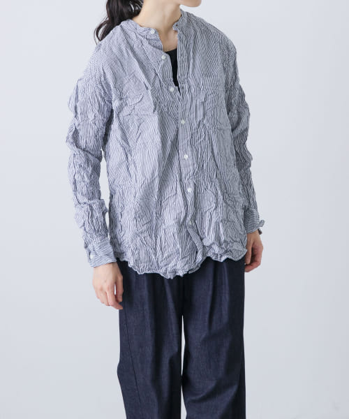 Vas-Y Lentement　STRIPE LONG-SLEEVE SHIRTS