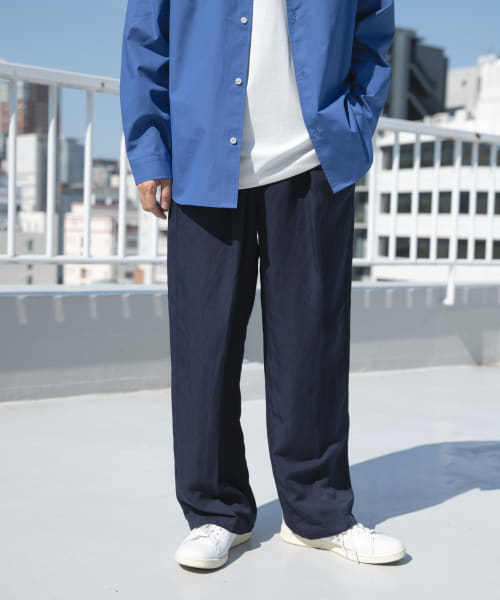 Linen Blend Tapered Pants