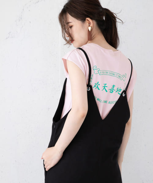 チャイニーズプリントTシャツ∴