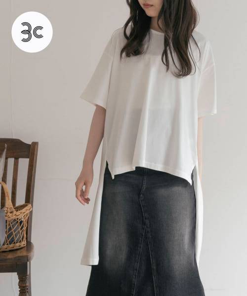 『別注』MIDIUMISOLID×TGM　back long big t-shirts