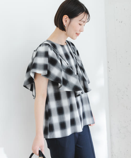 ELY　RUFFLE FRILL BLOUSE